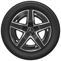 AMG 19 Zoll Felgen Satz GLC Coupé C254 schwarz 5-Speichen Original Mercedes-AMG | A2544010400 7X23-C254