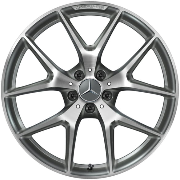 AMG 20 Zoll Kreuzspeichen Felgen Original Mercedes-Benz X253/C253 grau | A2534015500-7X21