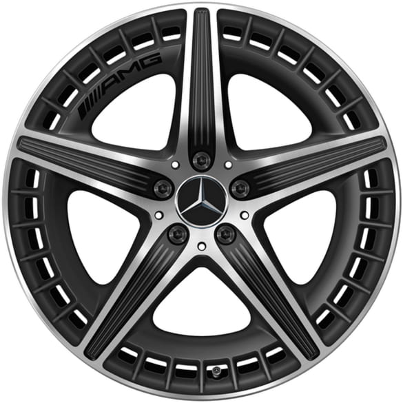 AMG 21 Zoll Felgen Satz EQE SUV X294 5-Doppelspeichen schwarz | A2944011400 7X36-X294