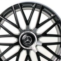 AMG 23 Zoll GLS X167 Schmiedefelgen Kreuzspeichen schwarz | A1674018500/8600-7X71