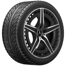 20 Zoll AMG EQE 43 / 53 Felgen Satz schwarz matt glanzgedreht | A2954012700/2800-7X36