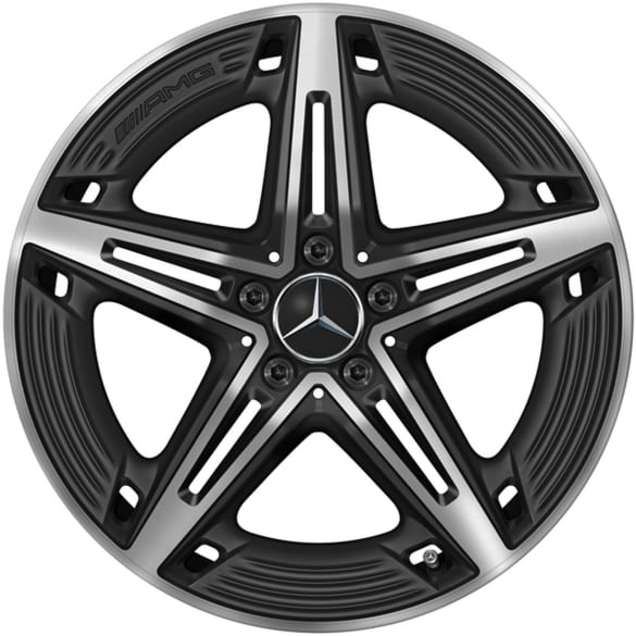 CLA 45 AMG 19 Zoll Felgen C118 X118 Schwarz Matt Glanzgedreht | A1184010700 7X36-Satz