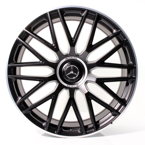 E 53 AMG 21 Zoll Schmiedefelgen Satz E-Klasse W214 S214 Kreuzspeichen schwarz Original Mercedes-AMG