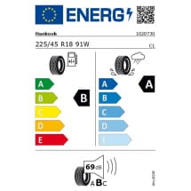 18 Zoll Sommeräder schwarz 5-Speichen Original Mercedes-Benz Hankook | Q44024311003A-Set