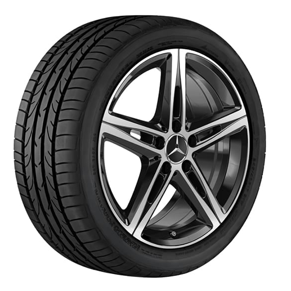 Winterräder Komplettradsatz 18 Zoll CLA C118/X118 glanzgedreht Original Mercedes-Benz