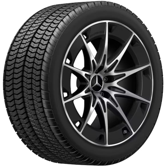 53 AMG Winterräder 19 Zoll CLE Coupé C236 schwarz matt Original Mercedes-Benz Michelin