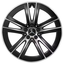19 Zoll Winterräder GLC SUV X254 schwarz 5-Doppel-Speichen Original Mercedes-Benz | Q440301712940/50/60/70-X254