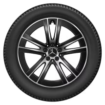 19 Zoll Winterräder GLC SUV X254 schwarz 5-Doppel-Speichen Original Mercedes-Benz | Q440301712940/50/60/70-X254