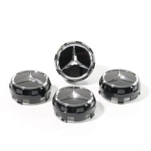 AMG Nabendeckel Zentralverschlussdesign schwarz glänzend | A0004000900 9040-B