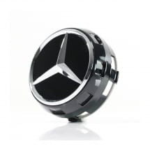 AMG Nabendeckel Zentralverschlussdesign schwarz glänzend | A0004000900 9040-B