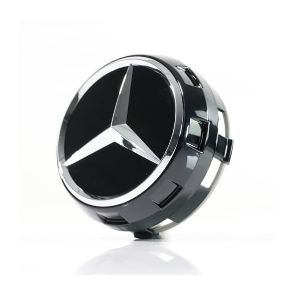 AMG Nabendeckel Zentralverschlussdesign schwarz glänzend | A0004000900 9040-B