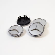 Mercedes-Benz Nabendeckel Satz glanzsilber Durchmesser 66,8mm | A0004003800 9715