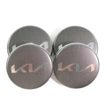 Nabendeckel Satz graphit grau satinfinish 50mm neues Logo Original KIA | 66400ADE91GRA-Set