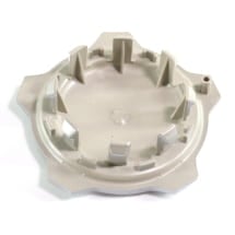 Nabendeckel Satz Schwarz glänzend mit silbernem Rand Original KIA | 52960J7550-Set