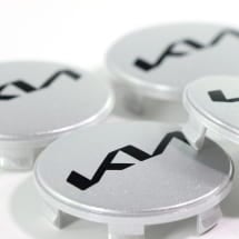 Nabendeckel Satz silber 50mm neues Logo Original KIA | 66400ADE91SIBR-Set