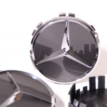 Mercedes-Benz Nabendeckel Tantalgrau 7519 mit Chromstern | A00040027007519-B