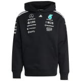 Felpa con cappuccio da uomo Team adidas Mercedes-AMG PETRONAS F1 nera