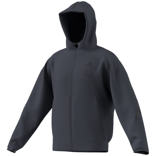 Felpa con zip adidas Mercedes-Benz uomo grigia originale | B67960195-200