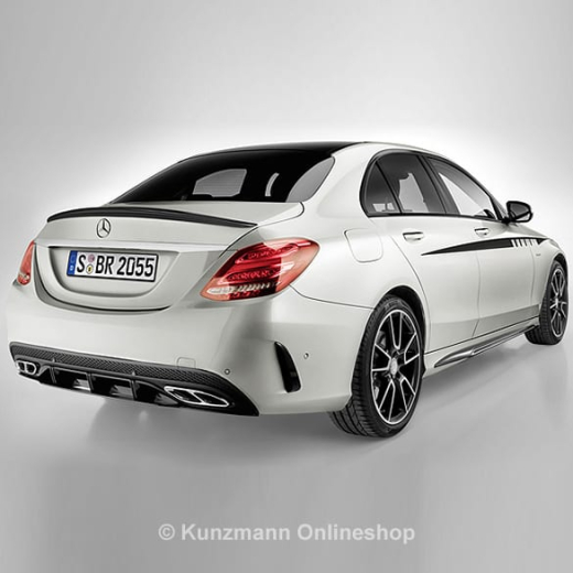 Aletas adicionales AMG negras Clase C W205 Original Mercedes-Benz | A2058805803