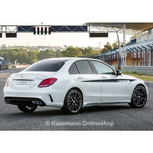 Aletas adicionales AMG negras Clase C W205 Original Mercedes-Benz | A2058805803