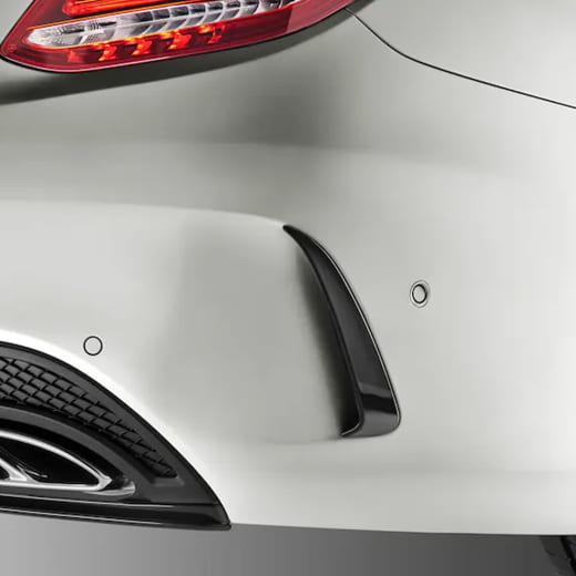 Aletas adicionales AMG negras Clase C W205 Original Mercedes-Benz | A2058805803