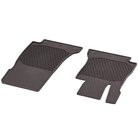 All-season front floor mats espressobrown CLS C257 genuine Mercedes-Benz | CLS-A21368001068U51