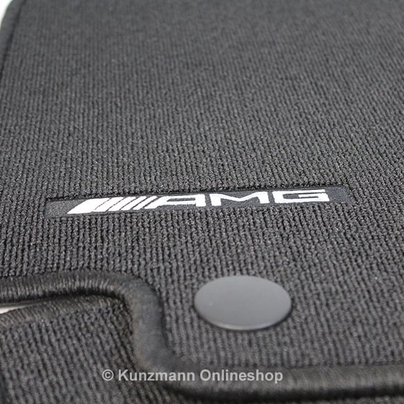 AMG floor mats set C-Class sedan W205 & station wagon S205 black Genuine Mercedes-Benz | A205680600564 9G63