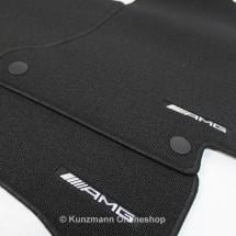 AMG floor mats set C-Class sedan W205 & station wagon S205 black Genuine Mercedes-Benz | A2056806005 9G63