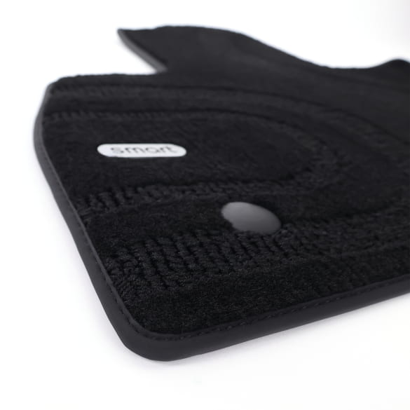 Floor mats velour mats black smart #5 HY11 3-piece set | QAP6608152225