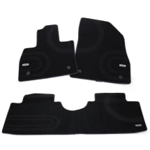 Floor mats velour mats black smart #5 HY11 3-piece set | QAP6608152225