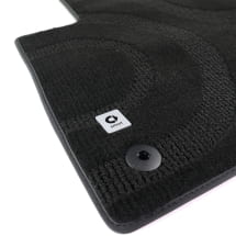 Floor mats velour mats smart #3 THREE black 3-piece original smart | QAP6608036124