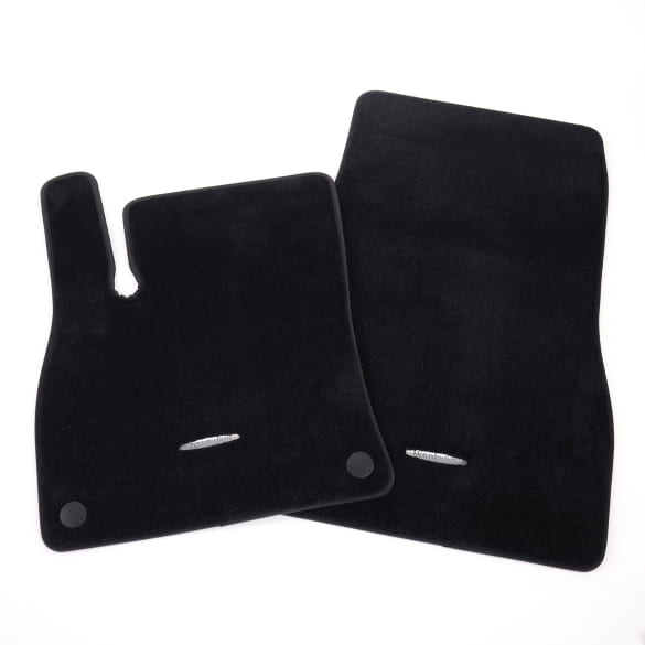 Floor mats velours CLA C174 black front 2-piece genuine Mercedes-Benz