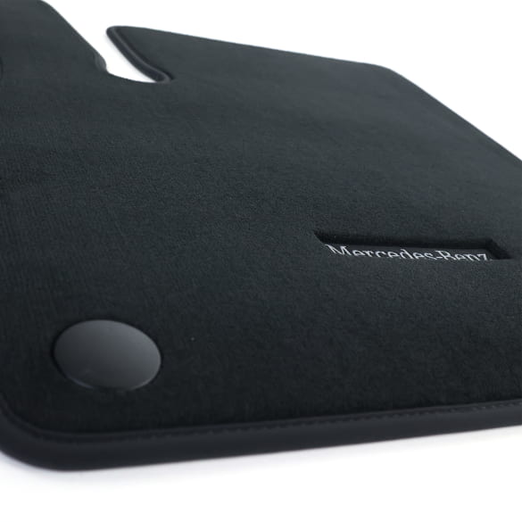 Floor mats velours CLA Coupe C174 black 3-piece genuine Mercedes-Benz | A1746803801 9J74-C174