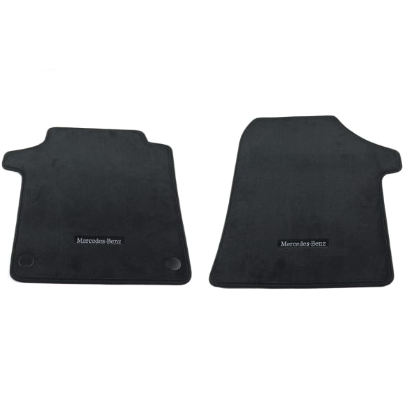 Floor mats velours front EQV 447 facelift black 2-piece Genuine Mercedes-Benz
