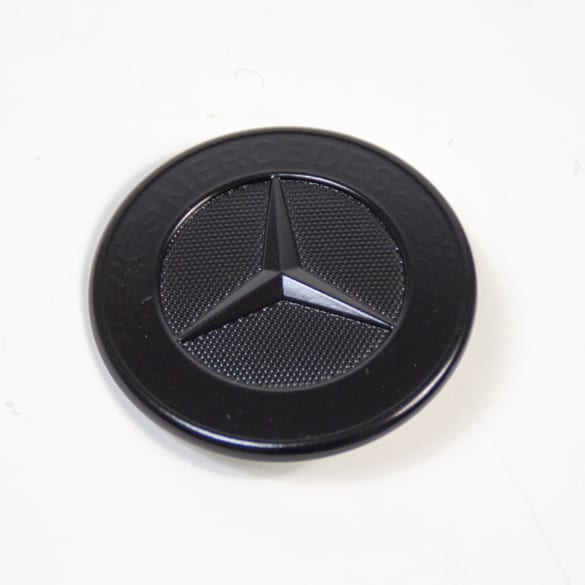 Embleem met ster motorkap origineel Mercedes-Benz zwart mat