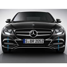 Front luchtinlaten met chromen afwerklijst C-Klasse S205 T-  | Lufteinlaesse-Zierleiste-chrom-S205