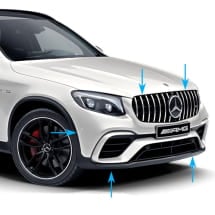 GLC 63 AMG Frontschürze Panamericana Kühlergrill Mercedes-Benz C253/X253 | GLC63-AMG-Front