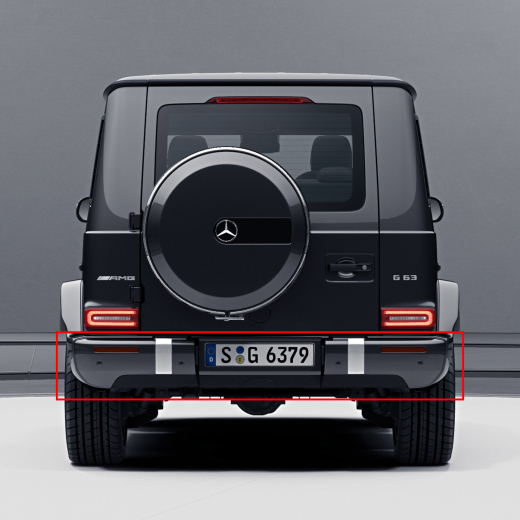 Pare-choc arrière G 63 AMG Classe G 463A restylage Mercedes-Benz | G63-AMG-Heck-463A