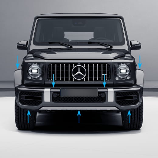 Pare-choc avant G 63 AMG Classe G 463A restylée Mercedes-Benz | G63-AMG-Front-463A