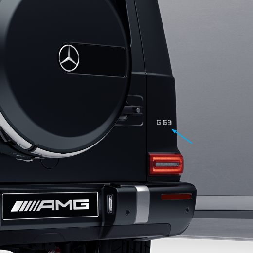 Logo scritta G 63 AMG cromato Classe G W463A Original Mercedes-AMG | A4638172300