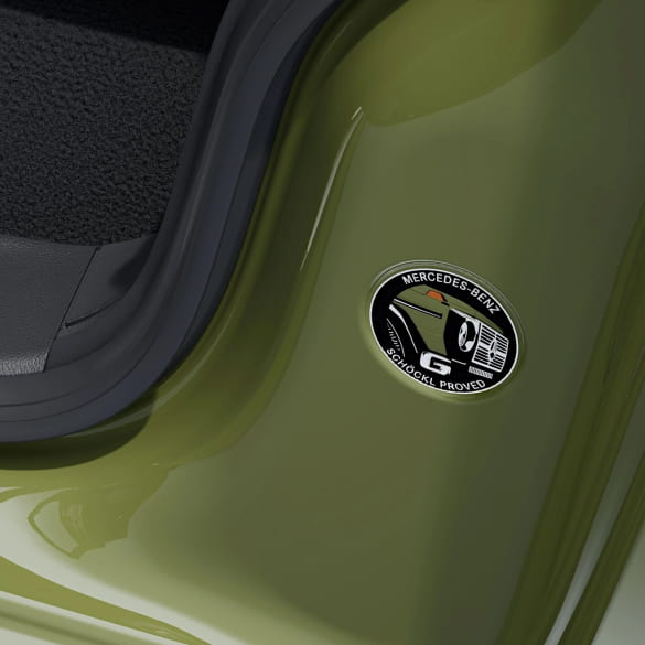 G-Klasse STRONGER THAN THE 1980s Plaquette Agavegroen Original Mercedes-Benz