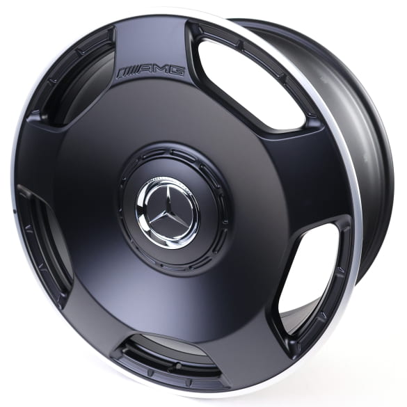 G63 AMG 22 inch forged wheels set 5-hole black matt G-Class W463A Genuine Mercedes-AMG