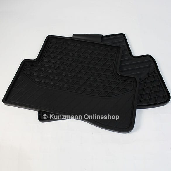 rubber floor mats C-Class Coupe C205 black rear Genuine Mercedes-Benz