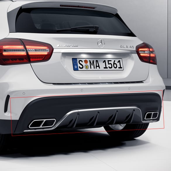 GLA 45 AMG Facelift rear diffusor GLA X156 genuine Mercedes-Benz