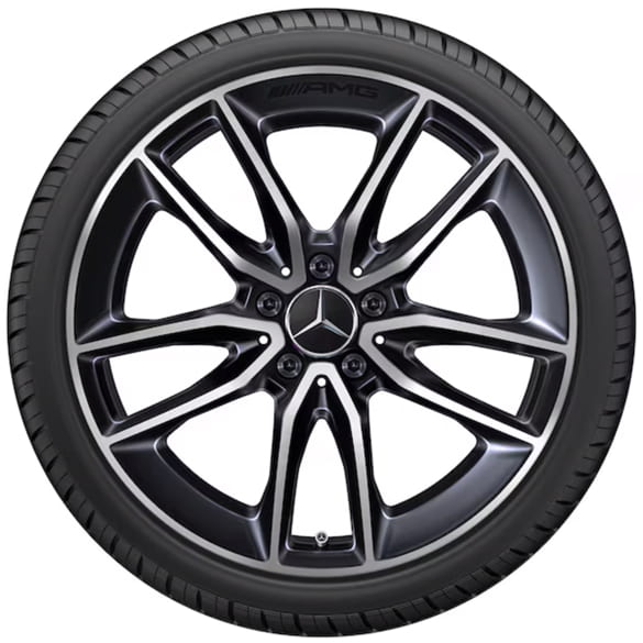 GLB AMG 35 19 inch rim set X247 5-twin-spoke tantalgrey high-sheen Mercedes-Benz