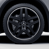 Jeu de jantes AMG 35 20 pouces X247 5 doubles branches noir mat Mercedes-Benz