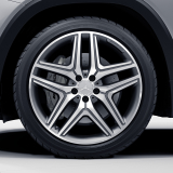 Jeu de jantes GLB AMG 35 20 pouces X247 à 5 doubles branches gris titane Mercedes-Benz