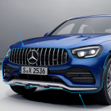 GLC 43 AMG paragolpes delantero parrilla Panamericana GLC 253 facelift Original Mercedes-AMG