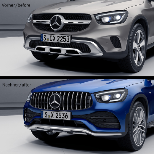 GLC 43 AMG facelift paraurti anteriore con calandra Panamericana | GLC-253-Front-Konfig
