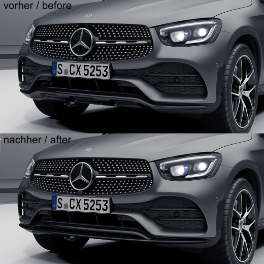 Becquet avant GLC 43 AMG SUV X253 Coupé C253 restylé Mercedes-Benz | GLC-C253-FL-Frontspoiler